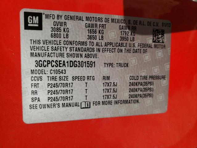 Photo 9 VIN: 3GCPCSEA1DG301591 - CHEVROLET SILVERADO 