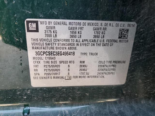 Photo 11 VIN: 3GCPCSEC3EG496418 - CHEVROLET SILVERADO 