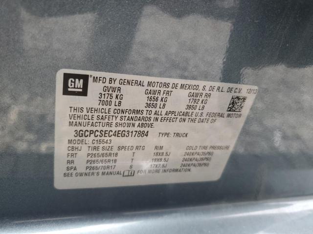 Photo 11 VIN: 3GCPCSEC4EG317884 - CHEVROLET SILVERADO 