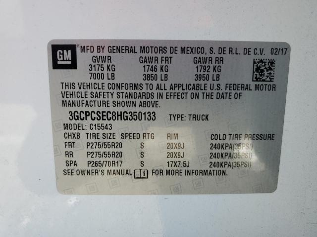 Photo 11 VIN: 3GCPCSEC8HG350133 - CHEVROLET ALL MODELS 