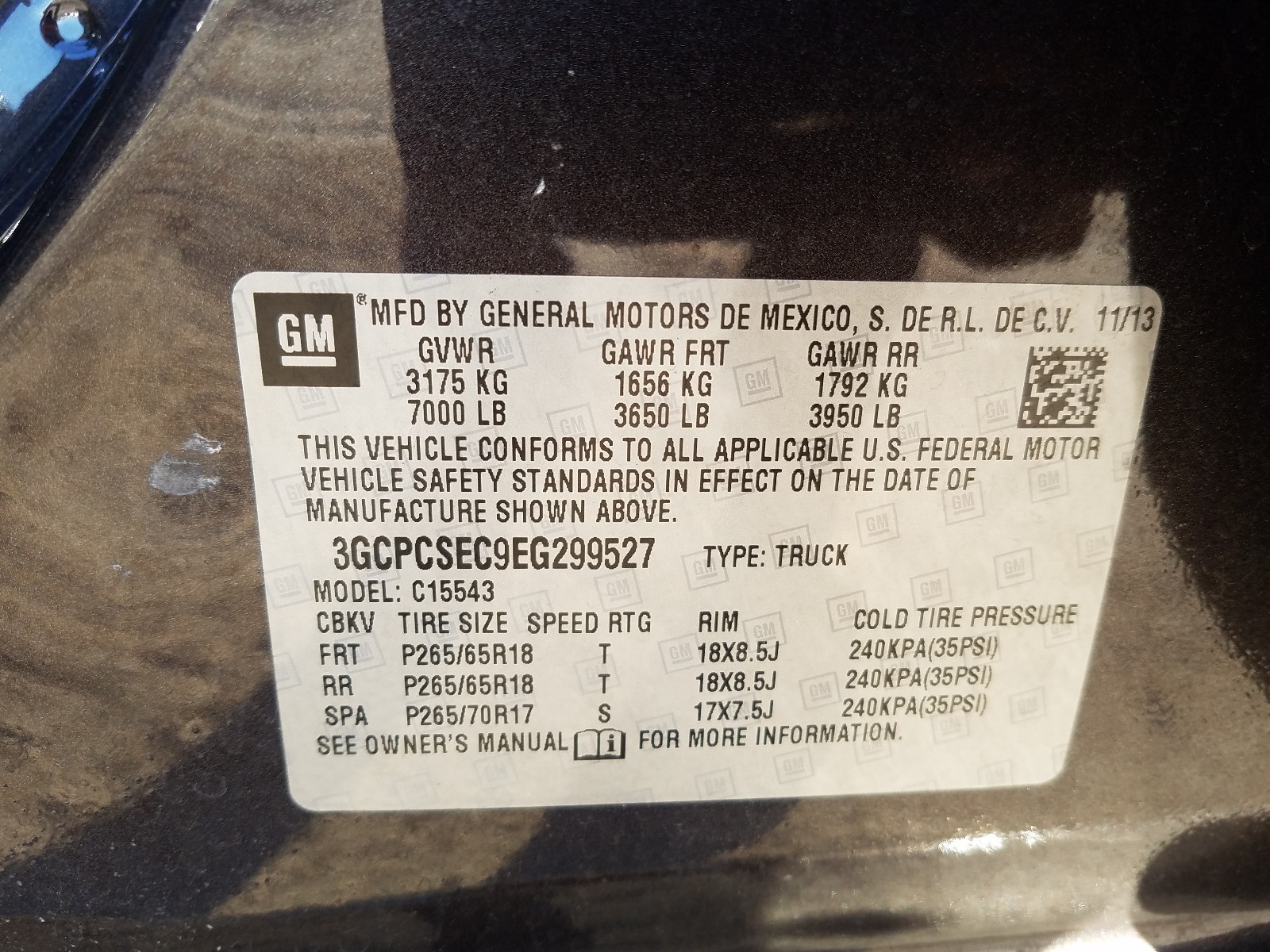 Photo 9 VIN: 3GCPCSEC9EG299527 - CHEVROLET SILVERADO 