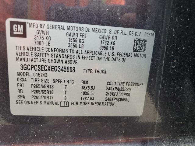 Photo 11 VIN: 3GCPCSECXEG345608 - CHEVROLET SILVERADO 