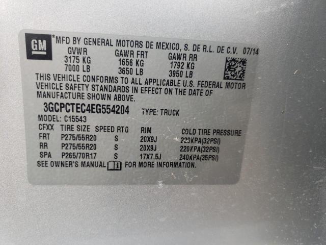 Photo 11 VIN: 3GCPCTEC4EG554204 - CHEVROLET SILVERADO 