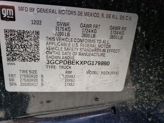 Photo 11 VIN: 3GCPDBEKXPG179890 - CHEVROLET SILVERADO 