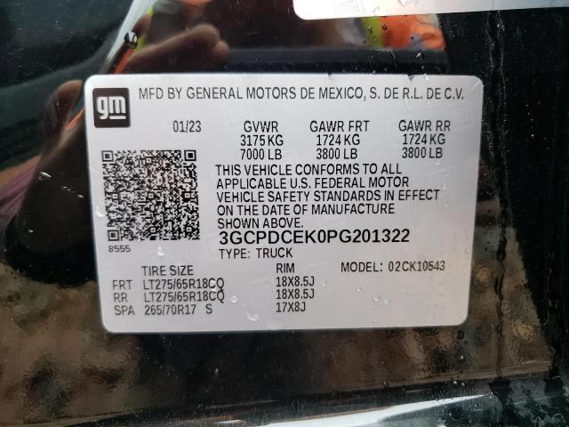 Photo 11 VIN: 3GCPDCEK0PG201322 - CHEVROLET SILVERADO 