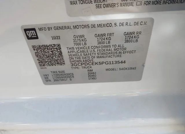 Photo 8 VIN: 3GCPDCEK5PG113544 - CHEVROLET SILVERADO 1500 