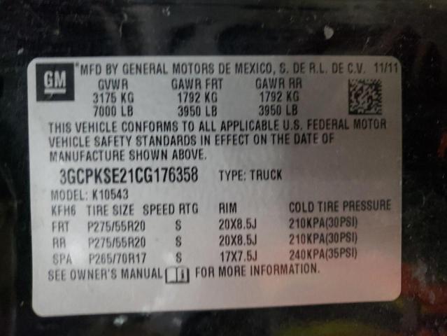 Photo 9 VIN: 3GCPKSE21CG176358 - CHEVROLET SILVER1500 