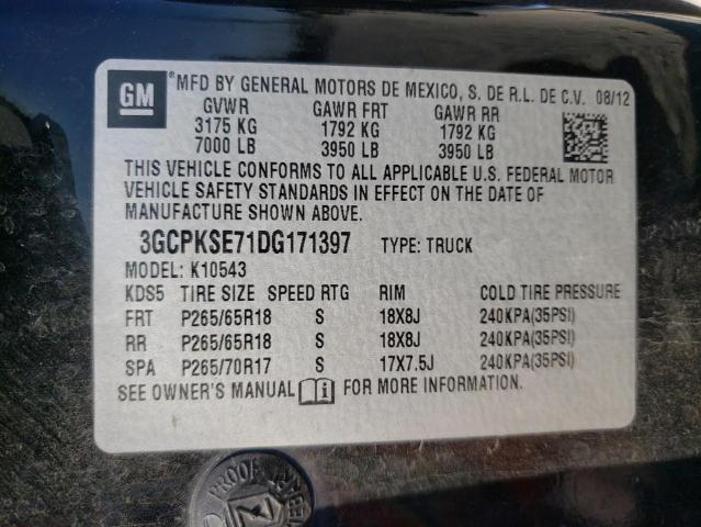 Photo 11 VIN: 3GCPKSE71DG171397 - CHEVROLET SILVERADO 