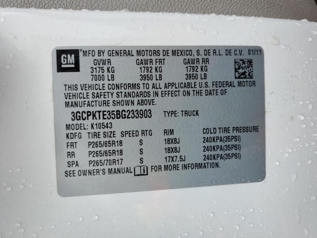 Photo 11 VIN: 3GCPKTE35BG233903 - CHEVROLET SILVERADO 