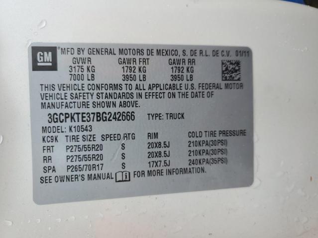 Photo 11 VIN: 3GCPKTE37BG242666 - CHEVROLET SILVERADO 