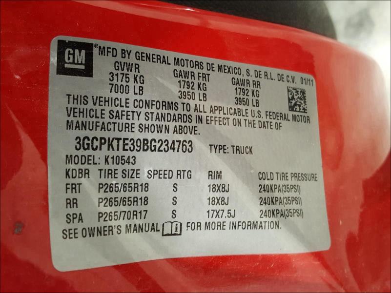 Photo 9 VIN: 3GCPKTE39BG234763 - CHEVROLET SILVERADO 