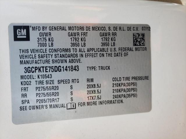 Photo 11 VIN: 3GCPKTE75DG141843 - CHEVROLET SILVERADO 