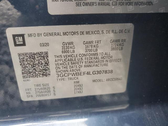 Photo 12 VIN: 3GCPWBEF4LG307838 - CHEVROLET SILVERADO 