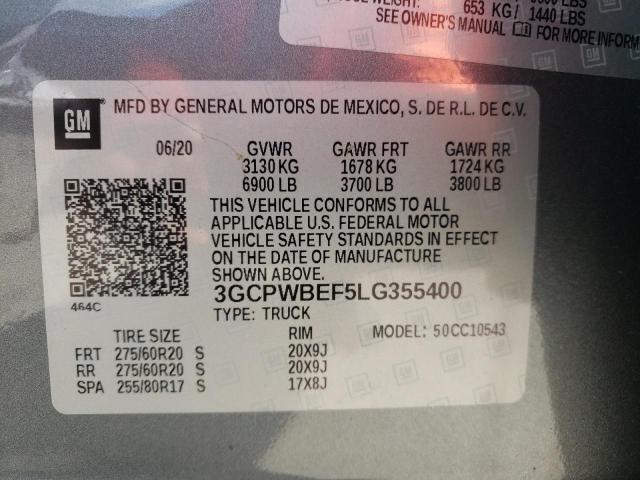 Photo 9 VIN: 3GCPWBEF5LG355400 - CHEVROLET SILVERADO 