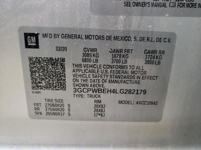 Photo 9 VIN: 3GCPWBEH4LG282179 - CHEVROLET SILVERADO 