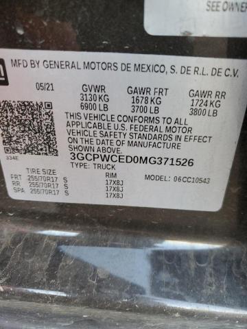 Photo 11 VIN: 3GCPWCED0MG371526 - CHEVROLET SILVERADO 