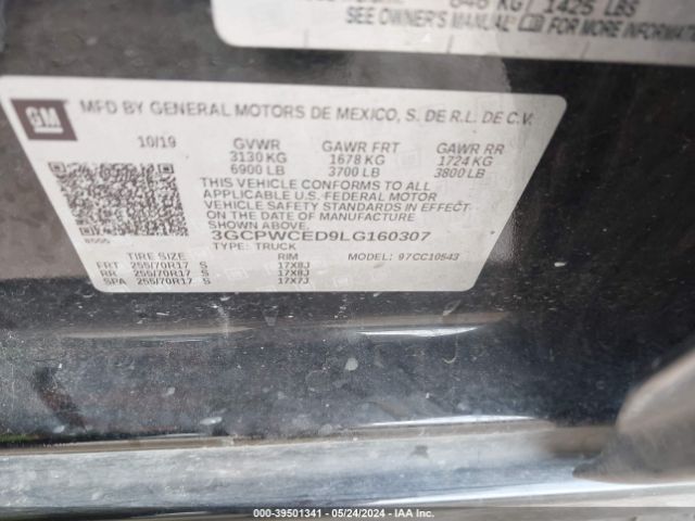 Photo 8 VIN: 3GCPWCED9LG160307 - CHEVROLET SILVERADO 1500 