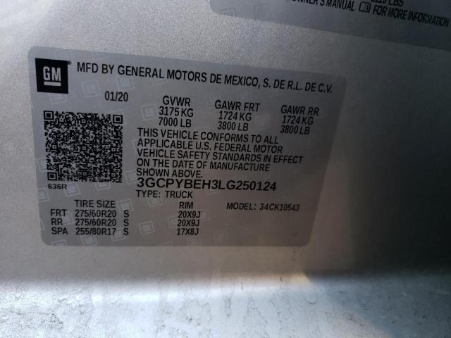 Photo 12 VIN: 3GCPYBEH3LG250124 - CHEVROLET SILVERADO 