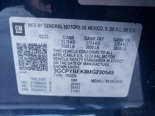 Photo 11 VIN: 3GCPYBEK8MG230545 - CHEVROLET SILVERADO 