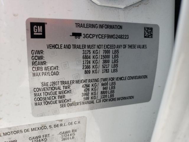 Photo 11 VIN: 3GCPYCEF9MG248223 - CHEVROLET SILVERADO 