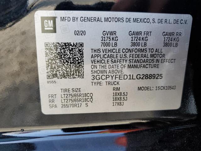 Photo 13 VIN: 3GCPYFED1LG288925 - CHEVROLET SILVERADO 