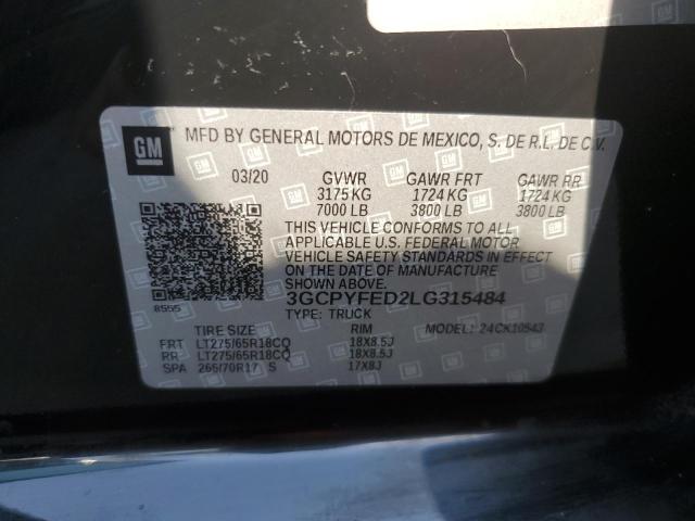 Photo 11 VIN: 3GCPYFED2LG315484 - CHEVROLET SILVERADO 