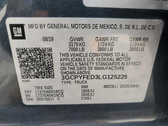 Photo 11 VIN: 3GCPYFED3LG125225 - CHEVROLET SILVERADO 