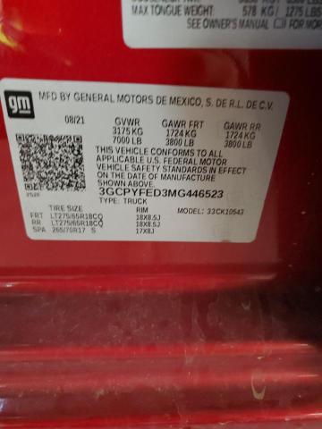 Photo 11 VIN: 3GCPYFED3MG446523 - CHEVROLET SILVERADO 