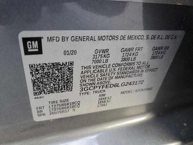 Photo 11 VIN: 3GCPYFED6LG243172 - CHEVROLET SILVERADO 