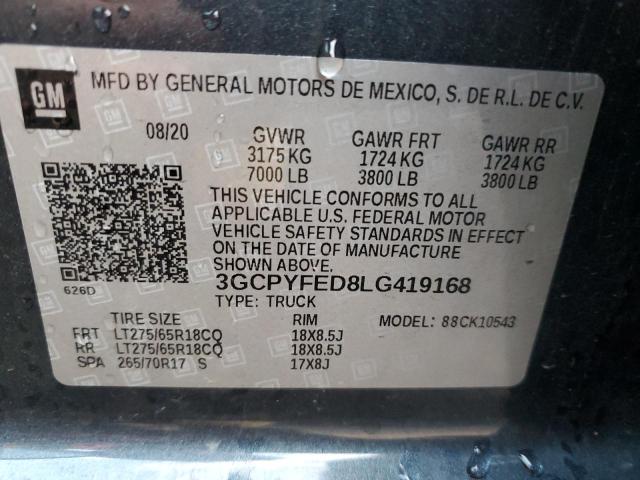 Photo 11 VIN: 3GCPYFED8LG419168 - CHEVROLET SILVERADO 