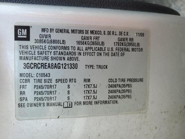 Photo 11 VIN: 3GCRCREA8AG121330 - CHEVROLET SILVERADO 