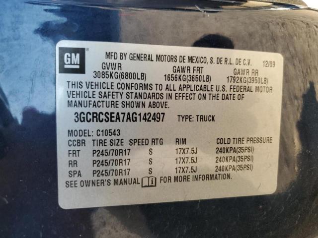 Photo 9 VIN: 3GCRCSEA7AG142497 - CHEVROLET SILVERADO 