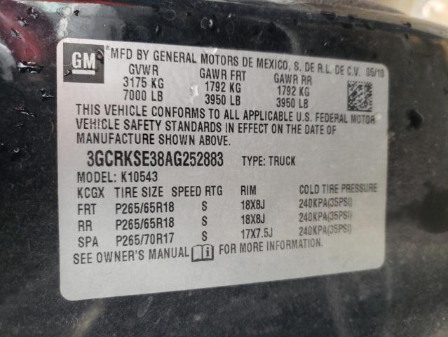 Photo 11 VIN: 3GCRKSE38AG252883 - CHEVROLET SILVERADO 