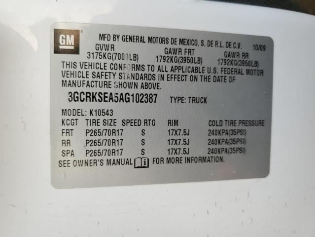 Photo 11 VIN: 3GCRKSEA5AG102387 - CHEVROLET SILVERADO 