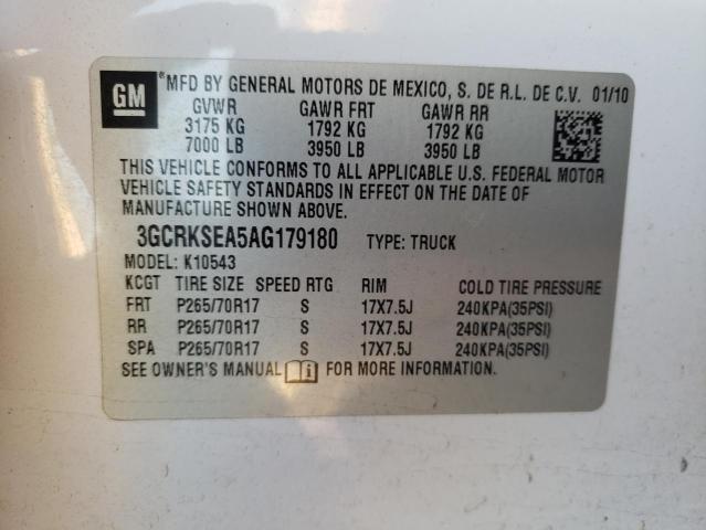 Photo 11 VIN: 3GCRKSEA5AG179180 - CHEVROLET SILVERADO 