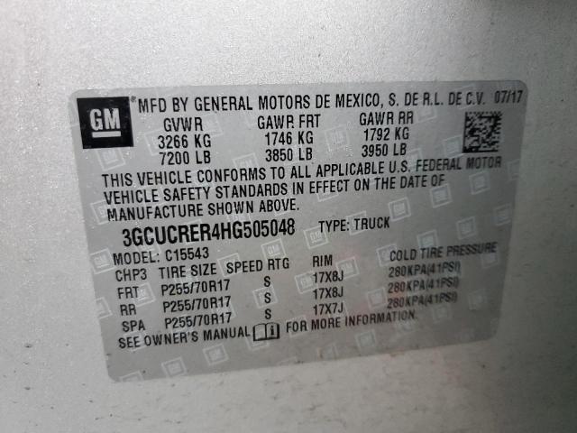 Photo 11 VIN: 3GCUCRER4HG505048 - CHEVROLET SILVERADO 