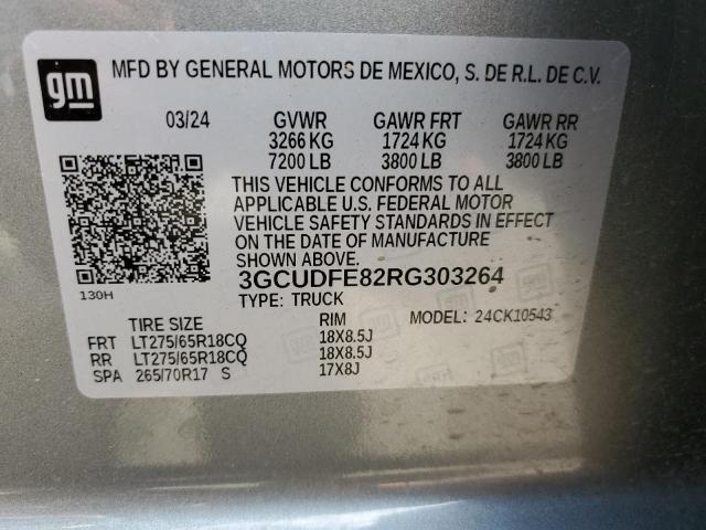 Photo 12 VIN: 3GCUDFE82RG303264 - CHEVROLET SILVERADO 