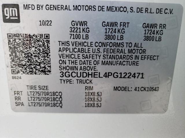 Photo 12 VIN: 3GCUDHEL4PG122471 - CHEVROLET SILVERADO 