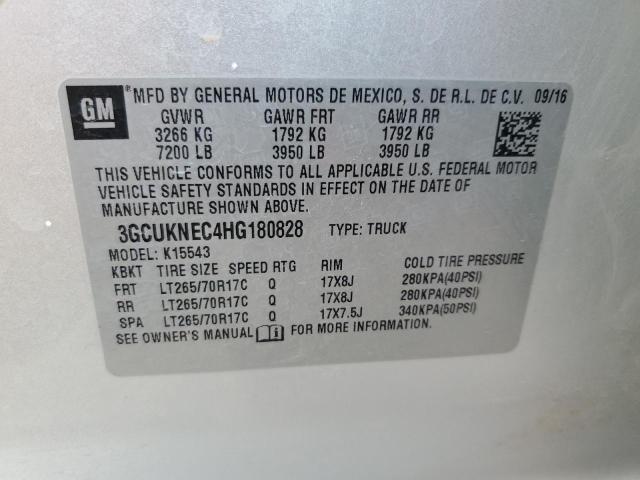 Photo 11 VIN: 3GCUKNEC4HG180828 - CHEVROLET SILVERADO 