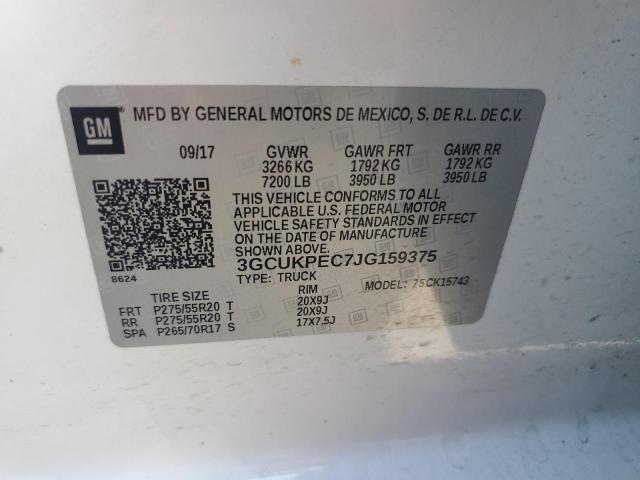 Photo 11 VIN: 3GCUKPEC7JG159375 - CHEVROLET SILVERADO 