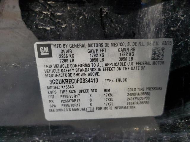 Photo 11 VIN: 3GCUKREC0FG334410 - CHEVROLET SILVERADO 