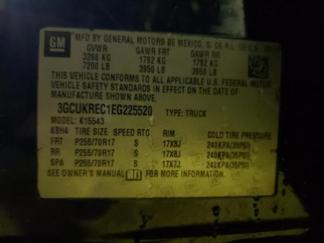 Photo 9 VIN: 3GCUKREC1EG225520 - CHEVROLET SILVERADO 