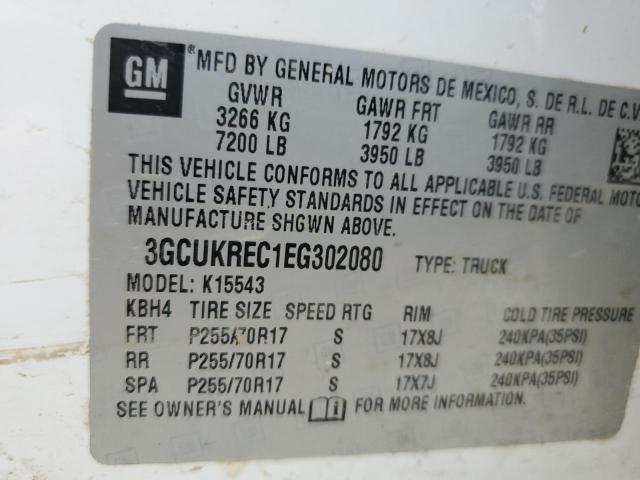 Photo 9 VIN: 3GCUKREC1EG302080 - CHEVROLET SILVERADO 