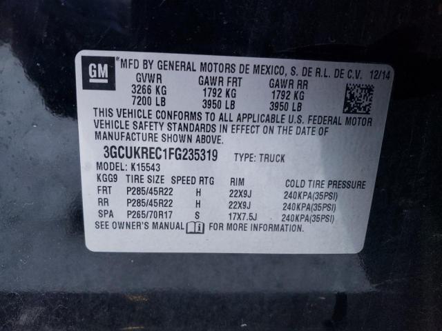 Photo 11 VIN: 3GCUKREC1FG235319 - CHEVROLET SILVERADO 