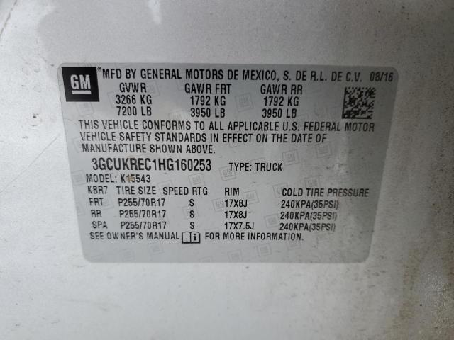 Photo 11 VIN: 3GCUKREC1HG160253 - CHEVROLET SILVERADO 