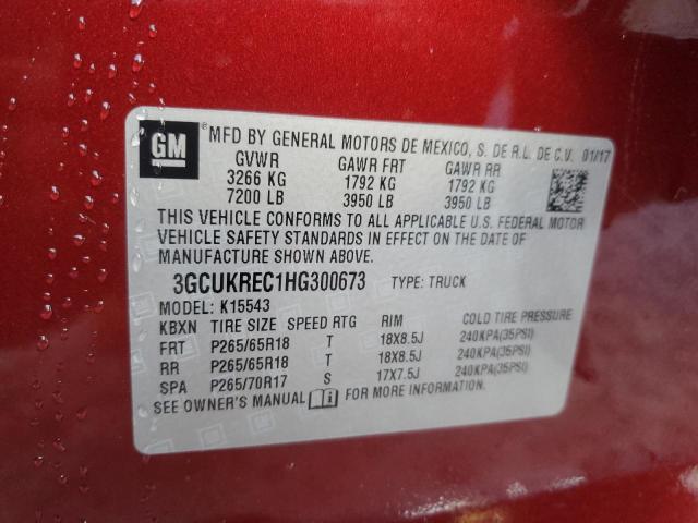 Photo 11 VIN: 3GCUKREC1HG300673 - CHEVROLET SILVERADO 