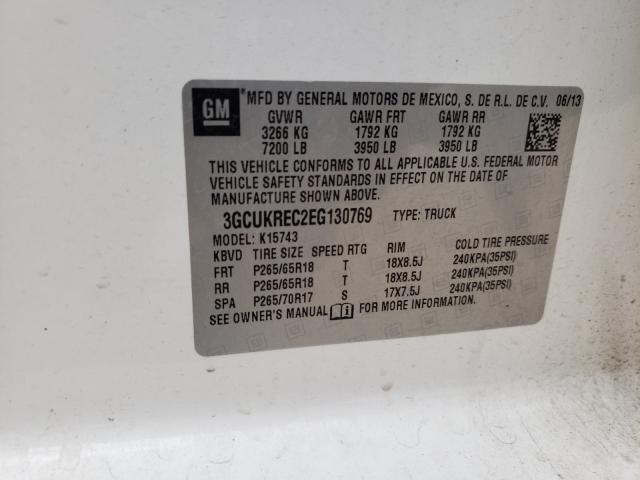 Photo 9 VIN: 3GCUKREC2EG130769 - CHEVROLET SILVERADO 