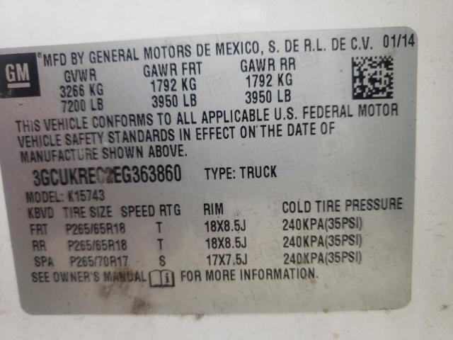 Photo 11 VIN: 3GCUKREC2EG363860 - CHEVROLET ALL MODELS 