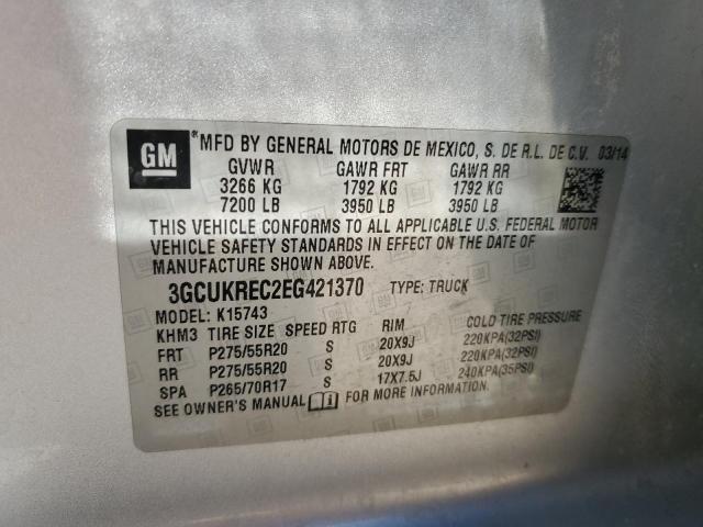 Photo 11 VIN: 3GCUKREC2EG421370 - CHEVROLET SILVERADO 