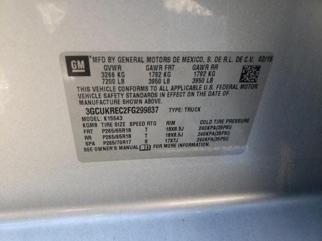 Photo 11 VIN: 3GCUKREC2FG299837 - CHEVROLET ALL MODELS 